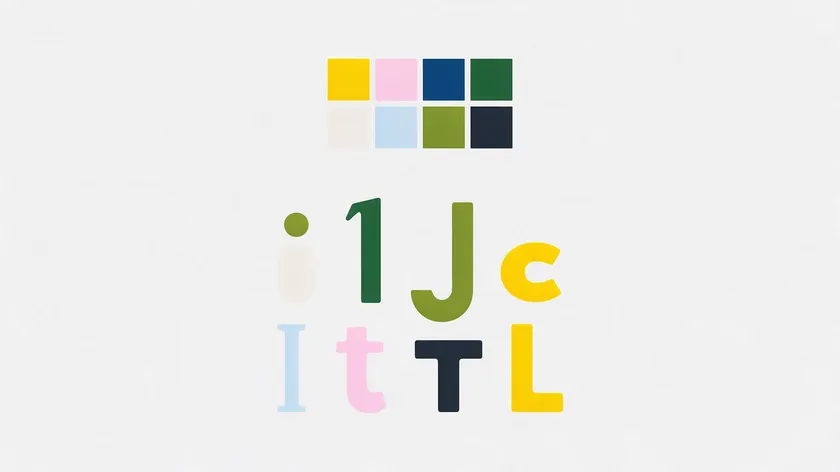 A visual chart comparing typography logo decisions like spacing, case, and tagline usage