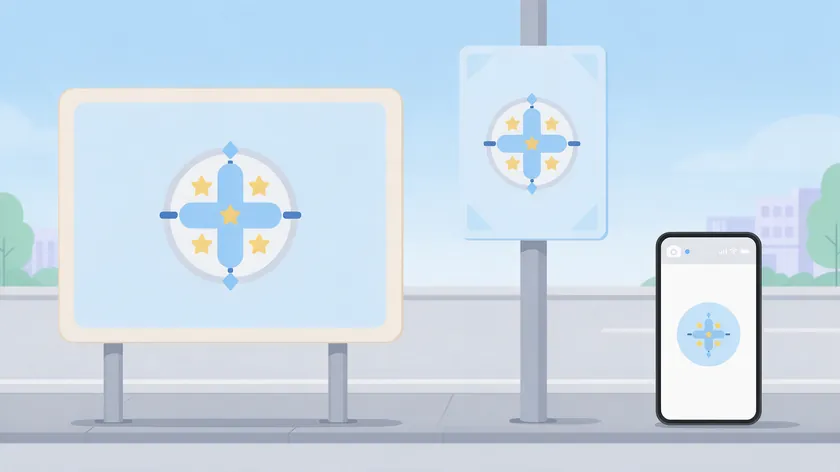 Simple church logo ideas shown at three sizes: on a roadside sign, a bulletin, and a phone avatar.