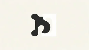 Two interlocking letterforms representing font pairing, one serif and one sans-serif combined into a single cohesive brand mark